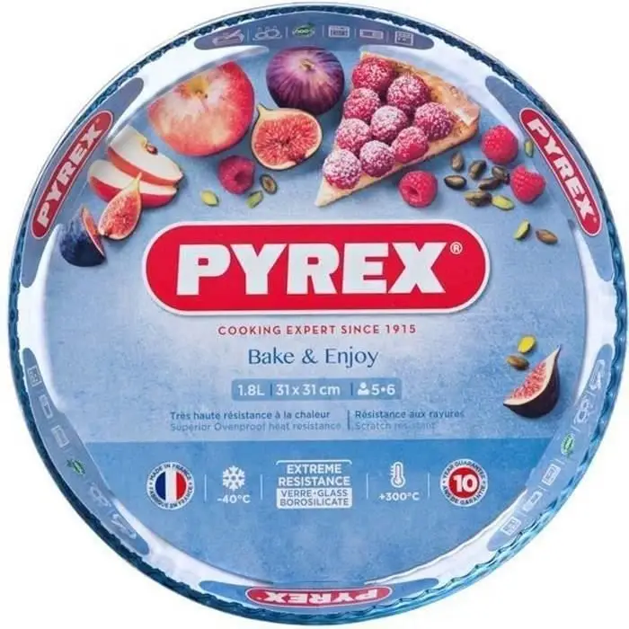 Pyrex 1040909 Bake & Enjoy γυάλινο ταψί για τάρτα Ø 31 cm