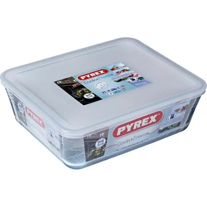 Cook & Freeze Ορθογώνιο σκεύος με καπάκι - 27x22 cm