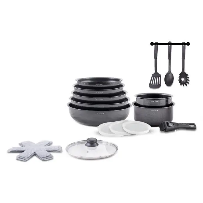 Art & Cuisine Σετ μαγειρικών σκευών - Αλουμίνιο - πολύχρωμο
