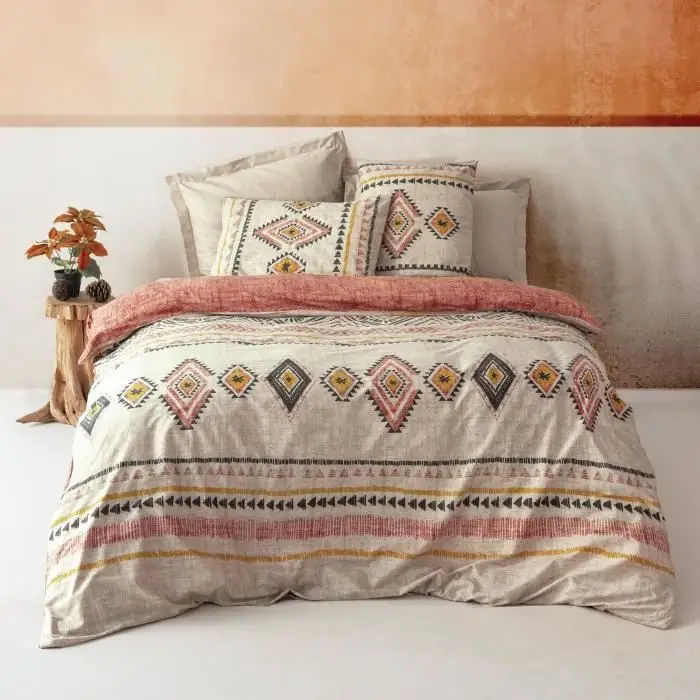Ojos Ranforce Σετ Σεντονιών King Size (240x220) Μαλακό Σετ Σεντονιών - Παπλωματοθήκη Βαμβακερή - Παπλωματοθήκες Μαξιλαροθήκη - Καρό, Κόκκινο, Κίτρινο, Λευκό, Μαύρο