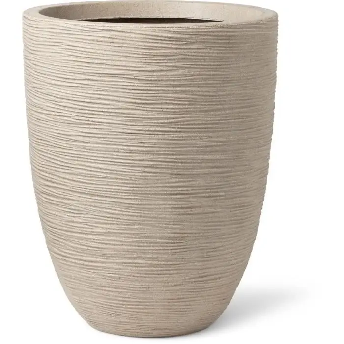 Capi Waste Rib NL - Γλάστρα Terrazzo Beige 46x58 Ø46