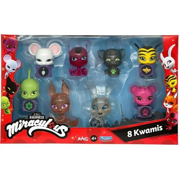 Bandai - Miraculous - Σετ 8 Kwamis - Συλλογή μίνι φιγούρων - P50532