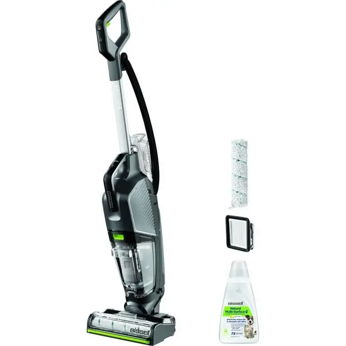 NEW BISSELL CrossWave Hydrosteam PET Select - ηλεκτρική ατμοκαθαριστική σκούπα - σκληρά δάπεδα & χαλιά - αυτοκαθαριζόμενη - φωτισμός δαπέδου