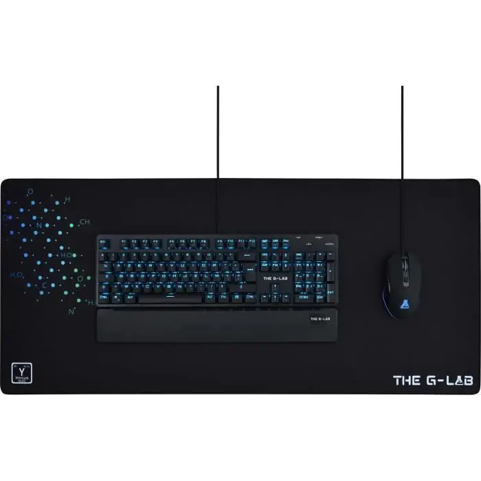 The G-Lab – Pad Yttrium – mouse pad XXL 900 * 400 * 4Mm – μεγάλο Gaming Mouse Pad με βάση από καουτσούκ αντιολισθητική για σπίτι/γραφείο/gamer
