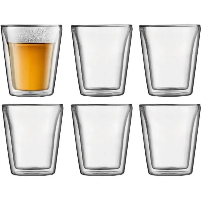 Bodum - 10109-10-12 - Canteen - Σετ 6 Διπλά Ποτήρια Τοίχου - 20 cl