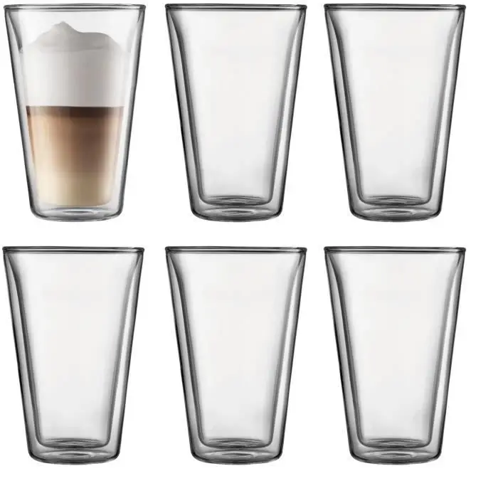 Bodum - 10110-10-12 - Canteen - Σετ 6 Διπλών Ποτηριών Τοίχου - 40 cl
