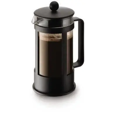 Bodum Kenya καφετιέρα γαλλικού τύπου με έμβολο - 1L / 8 φλιτζάνια - χειροκίνητη καφετιέρα από βοριοπυριτικό γυαλί και ανοξείδωτο ατσάλι - κατάλληλη για πλυντήριο πιάτων - κατασκευασμένη στην Πορτογαλία
