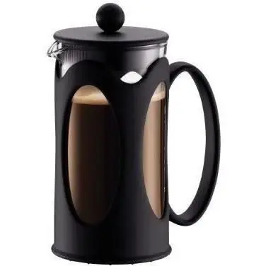 Bodum Kenya γαλλική πρέσα - 350ml / 3 φλιτζάνια - χειροκίνητη καφετιέρα από βοριοπυριτικό γυαλί και INOX - κατάλληλη για πλυντήριο πιάτων - κατασκευασμένη στην Πορτογαλία