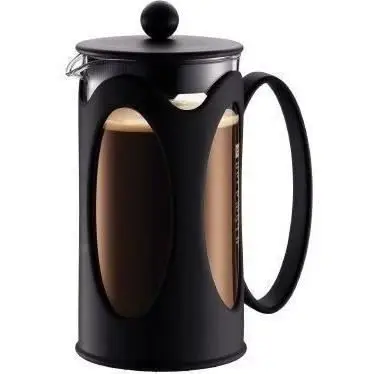 Bodum Kenya καφετιέρα γαλλικού τύπου με έμβολο - 1L / 8 φλιτζάνια - χειροκίνητη καφετιέρα από βοριοπυριτικό γυαλί και ανοξείδωτο ατσάλι - κατάλληλη για πλυντήριο πιάτων - κατασκευασμένη στην Πορτογαλία
