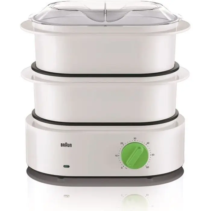 Braun FS3000 - Ηλεκτρική Ατμομαγειρική Συσκευή - 6,2 L - Λευκό/Πράσινο