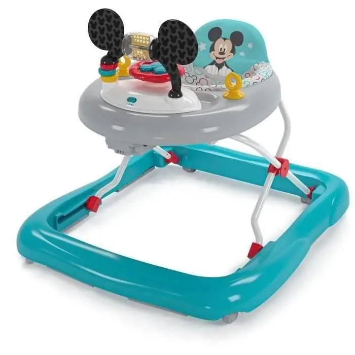 Bright Starts Περπατούρα Μωρού Disney Baby Mickey - Φωτεινή και μουσική - Πολύχρωμο
