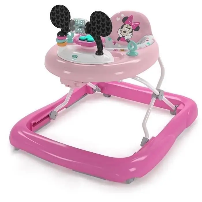 Bright Starts Περπατούρα Μωρού Disney Baby Minnie - Φωτεινή και μουσική - Πολύχρωμο