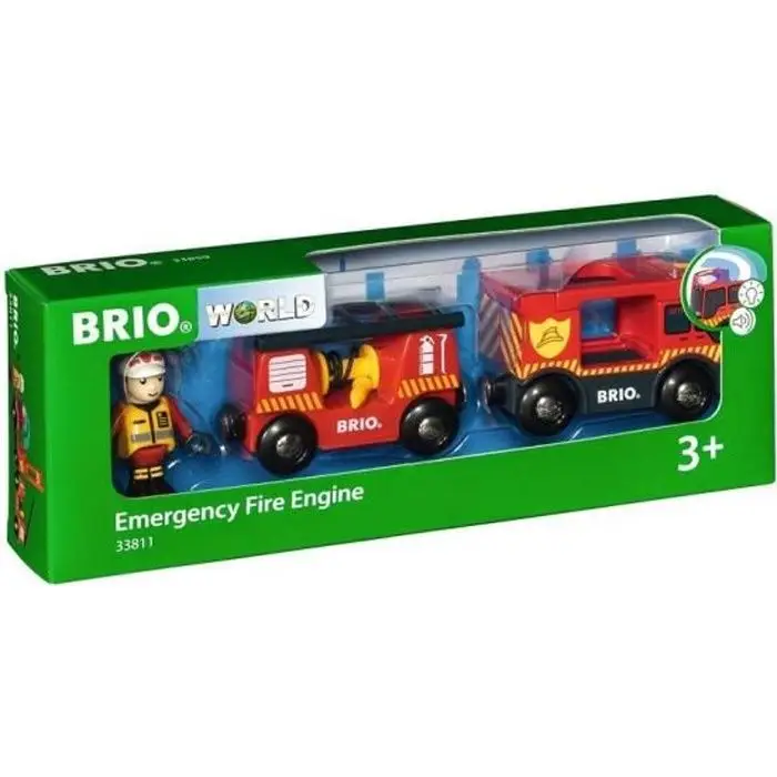 BRIO World 33811 Πυροσβεστικό φορτηγό - Ήχος και φως - Μπαταρίες LR44
