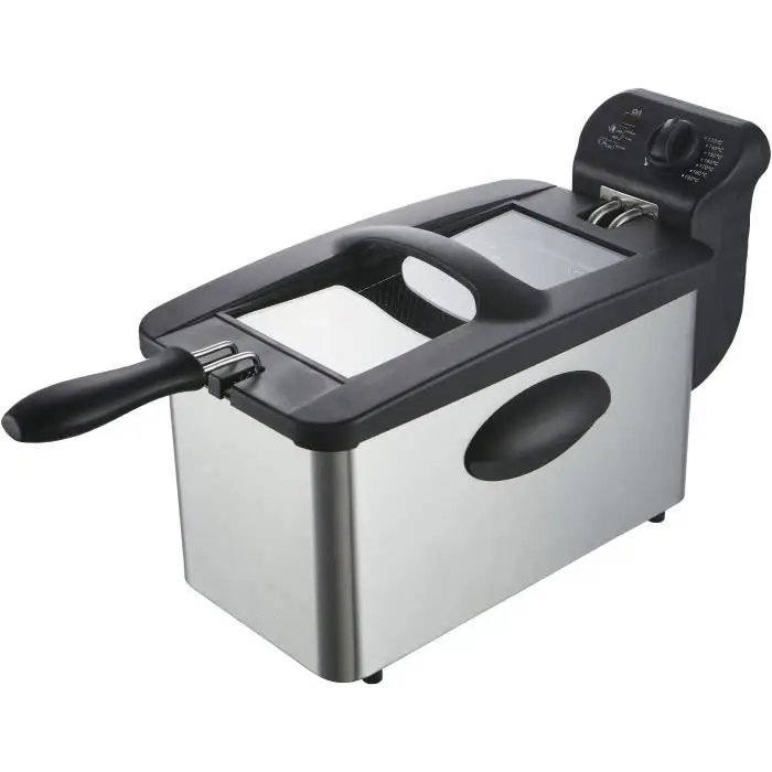 Continental Edison CERFR3IN2 - Ηλεκτρική φριτέζα, 3 L, Inox