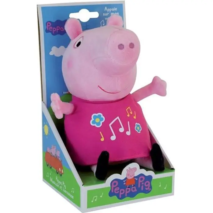 Jemini PEPPA PIG μουσικό & φωτεινό λούτρινο παιχνίδι 25cm