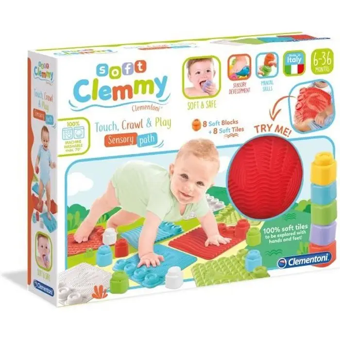 Clementoni Soft Clemmy Touch & Play Σετ Αισθητηριακού Χαλιού