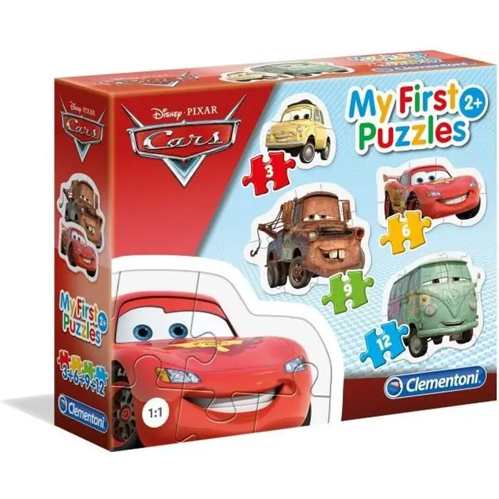 Clementoni My First Puzzles Supercolor Cars Σετ 4 Εξελικτικών Παζλ