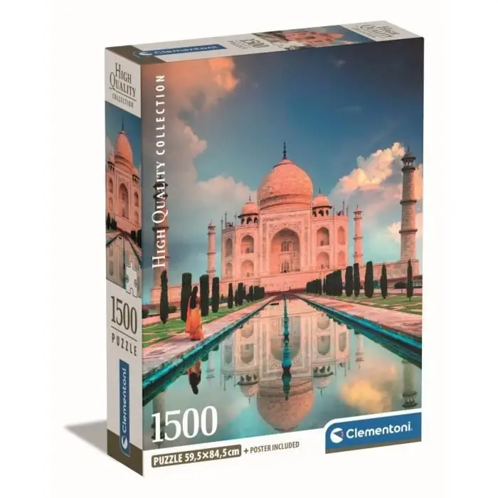 Clementoni Παζλ 1500 Κομματιών - Taj Mahal (Πορτοκαλί Ουρανός)