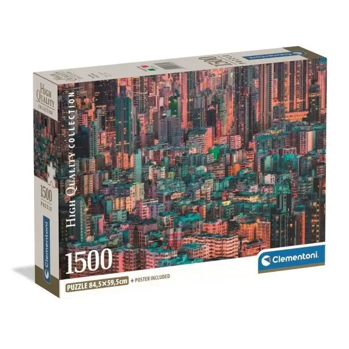 Clementoni The Hive Hong Kong Compact Box Παζλ - 1500 τεμάχια