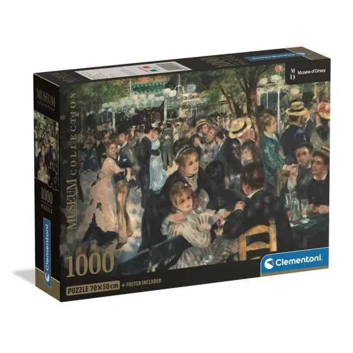 HQC Museum Bal du Moulin Παζλ 1000 Τεμαχίων - Compact Box