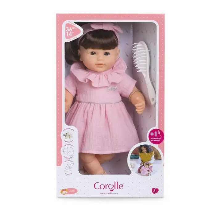 Corolle Mon Grand Poupon Julie 36cm Ρεαλιστική Κούκλα - Καστανά Μαλλιά, Άρωμα Βανίλιας