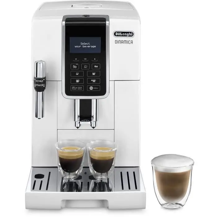 DeLonghi Dinamica ECAM 350.35W Πλήρως αυτόματη μηχανή εσπρέσο - 1,8 L - Λευκό