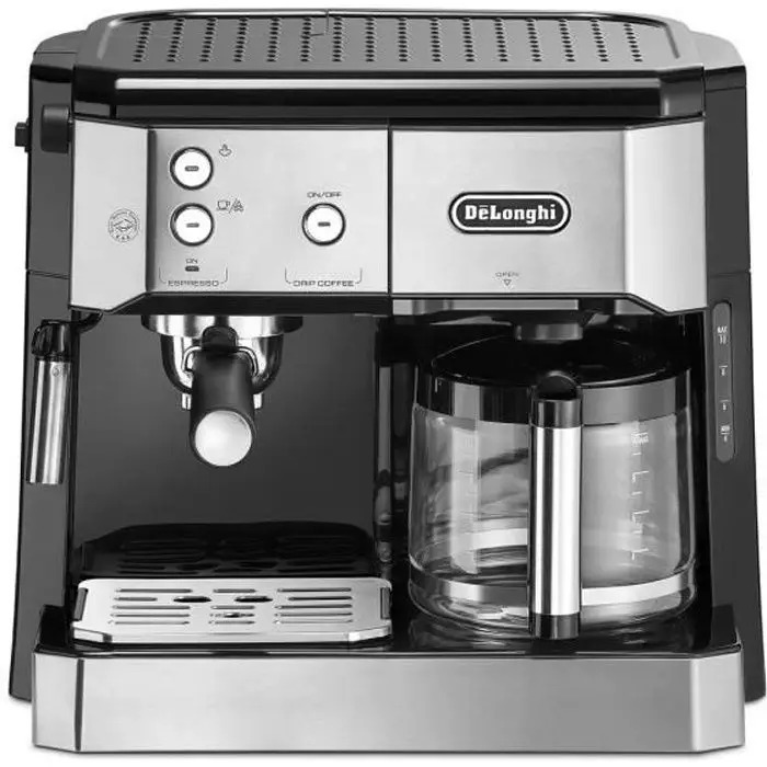 De'Longhi BCO421.S - 2-σε-1 Μηχανή Εσπρέσο - Μαύρο, Μεταλλικό