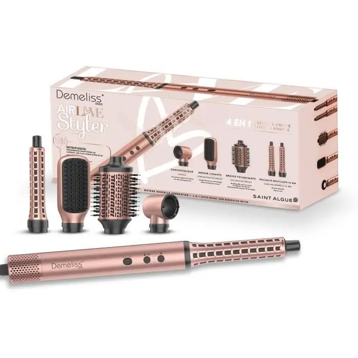 Demeliss Air Flow Styler Love Edition - Βούρτσα για Στέγνωμα με Αέρα BLDC, 3 Ταχύτητες