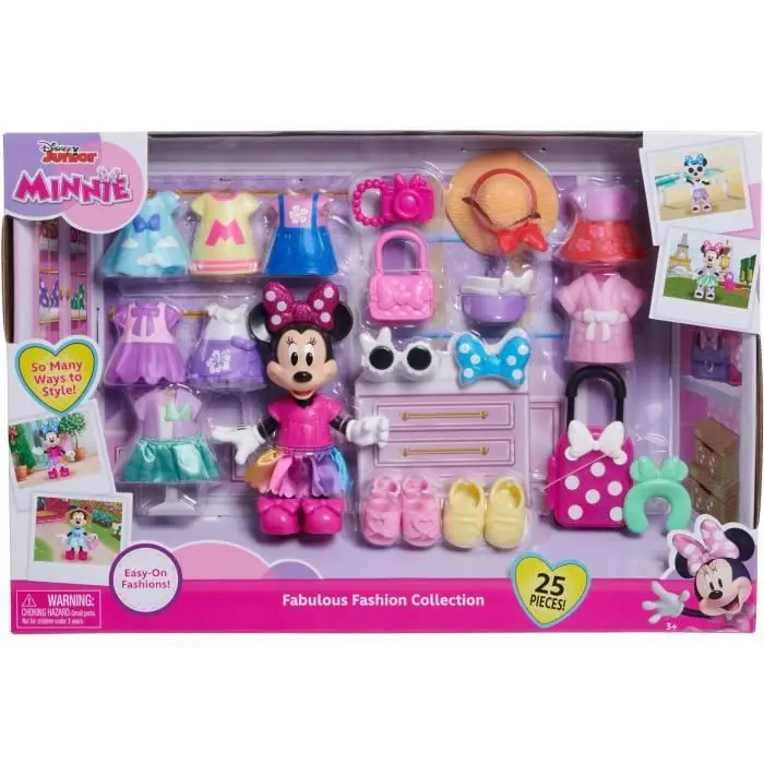 Fashion Minnie Mouse Αρθρωτή Φιγούρα & Σετ Αξεσουάρ 15 cm, 22 Αξεσουάρ