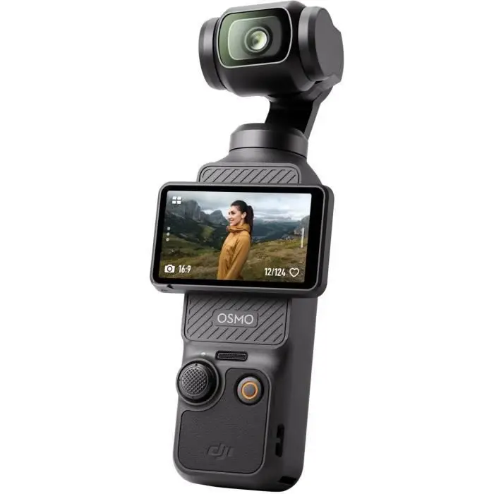 DJI Osmo Pocket 3 Créateur Bundle, κάμερα vlog CMOS 1'' και βίντεο 4K/120 ips, digital και μικρή, σταθεροποίηση 3 αξόνων, παρακολούθηση προσώπου/αντικειμένου, γρήγορη MAP, με μικρόφωνο για καθαρό ήχο