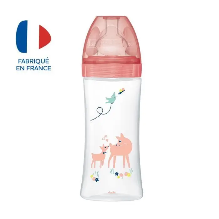 Dodie Sensation+ Μπιμπερό Αντικολικό - Rose Jardin - 330 ml - Ροή 3
