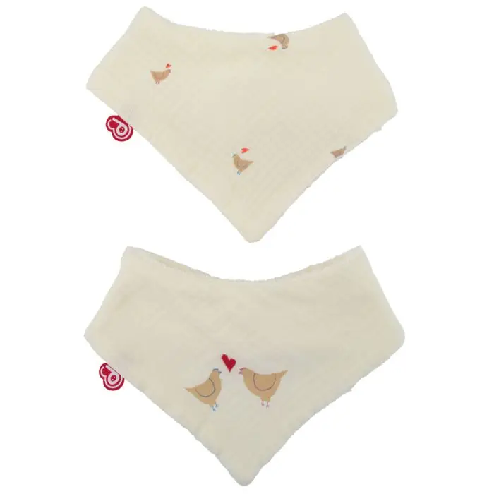 Domiva Maternity Love Σαλιάρες Bandana από Βαμβάκι - Σετ 2 Τεμ., 0-6 Μηνών