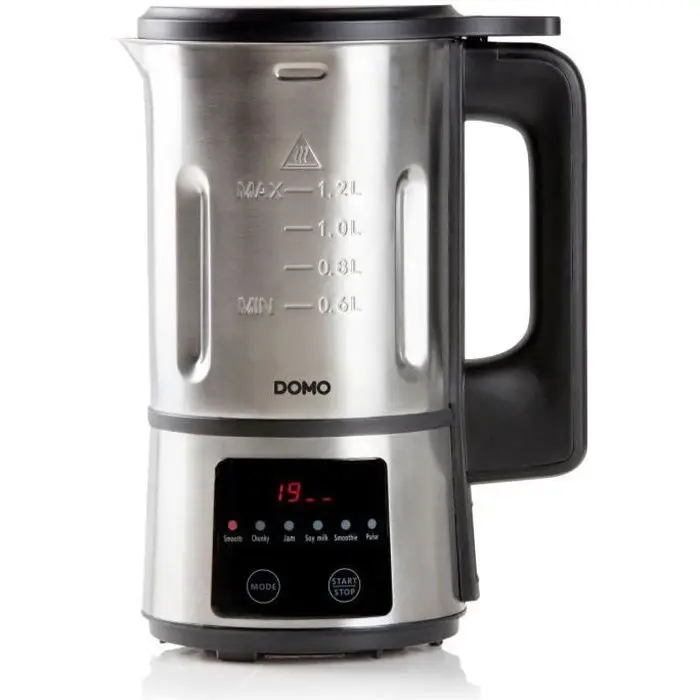 DOMO DO727BL Συσκευή για Σούπες - 1,2 L 6 Προγράμματα - Ασημί
