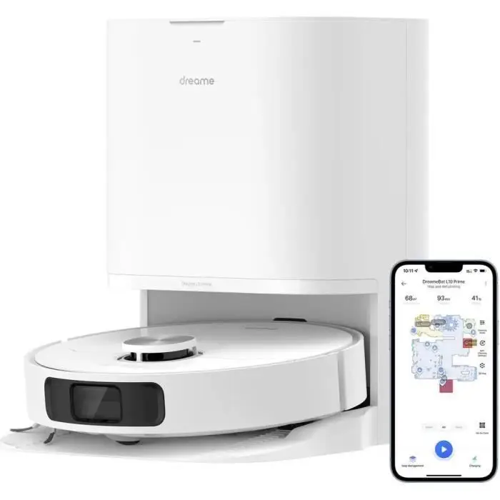 DREAME L10 Prime Ρομπότ Σκούπα - 4000Pa, 450mL, 210 min