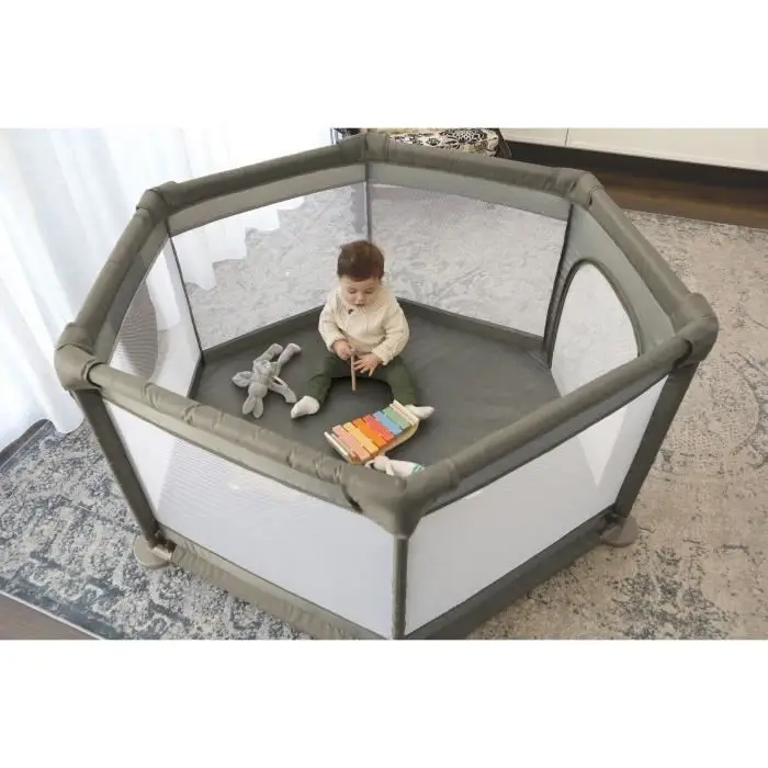 DREAMBABY Explore Park Πάρκο Παιχνιδιού - 6 Πλευρές με Υφασμάτινη Βάση - Ταμπά