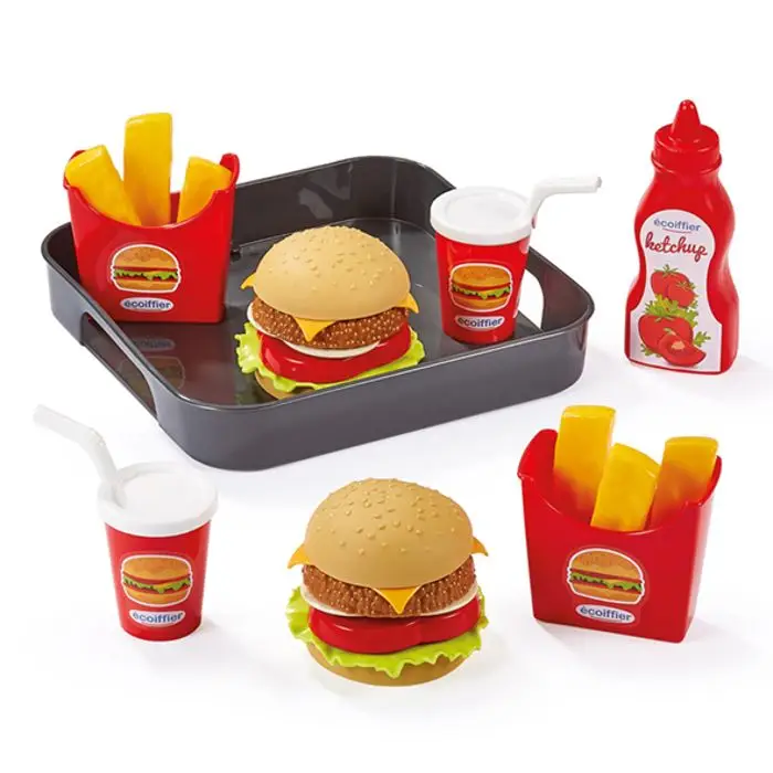 Jouets Ecoiffier Δίσκος Hamburger 957 - Παιχνίδι μίμησης (Μαύρο)