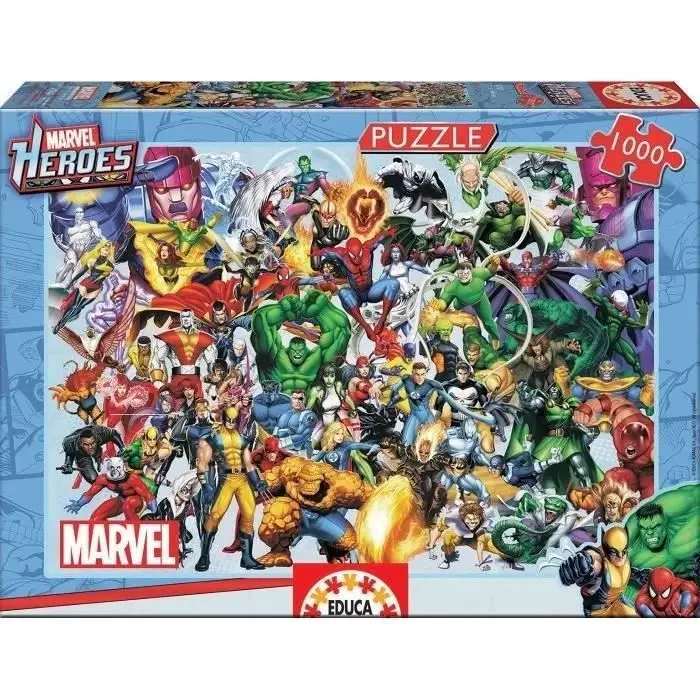 Παζλ κολάζ Ηρώων Marvel - Παζλ 1000 τεμαχίων για ενήλικες (15193)