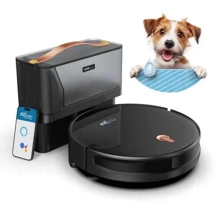 EZICLEAN I-Bot Z5 Συνδεδεμένο ρομπότ σκούπα-σφουγγαρίστρα - 75 min - 60-90m²