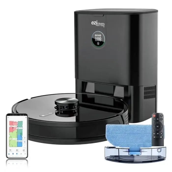 EZICLEAN I-Bot Z7 Smart Συνδεδεμένο ρομπότ σκούπα-σφουγγαρίστρα - Πλοήγηση Laser