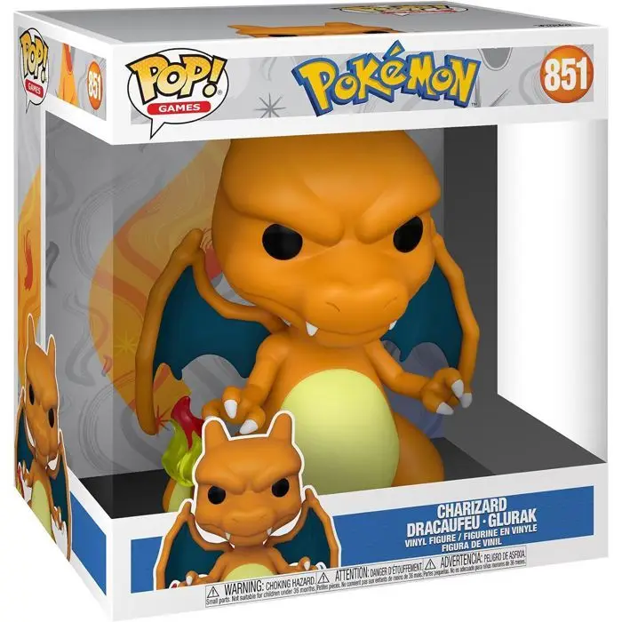 Pokemon Charizard Jumbo Συλλεκτική Φιγούρα από Βινύλιο