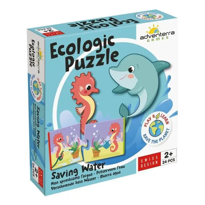 Εκπαιδευτικά παιχνίδια - GEOMAG - Ecologic Puzzle Saving Water - Εκπαιδευτικά μίνι παζλ - Εξοικονόμηση νερού