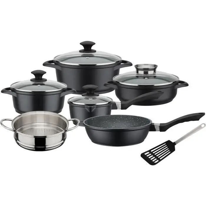 Gourmet Granit 414562 Σετ Μαγειρικών 10 τεμ. Nonstick - Μαύρο