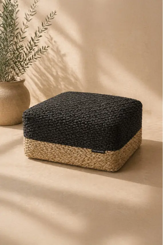 GUY LAROCHE MAYA NATURAL BOHO POUF