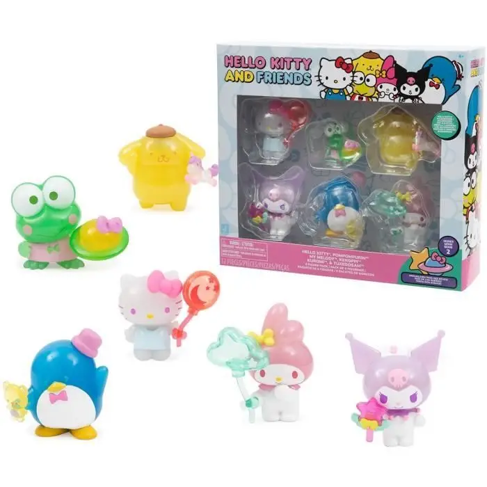 Hello Kitty, σετ 6 φιγούρες, 5 cm, συλλογή, για παιδιά από 6 ετών, HKT11