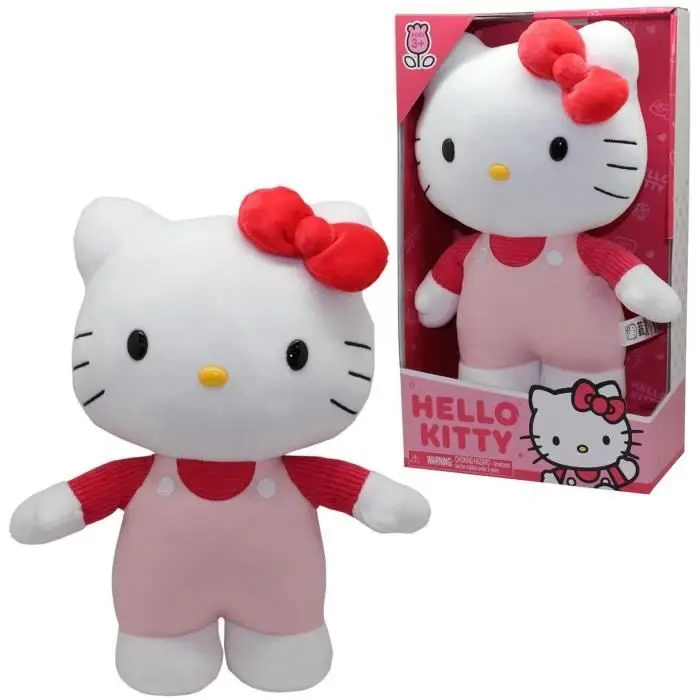 Hello Kitty, λούτρινο Hello Kitty, 30 cm, μοντέλο Salopette Rose, για παιδιά από 3 ετών, HKT132