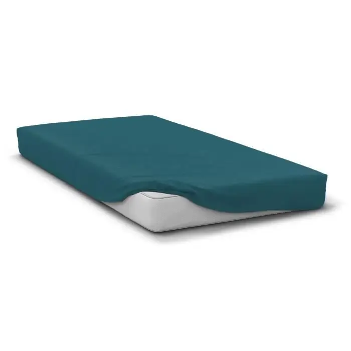 Σεντόνι με λάστιχο - HOME LINGE PASSION - HP72117 - 82 g Microfiber - 180 x 200 cm - τσέπη 30 cm - μπλε πάπιας