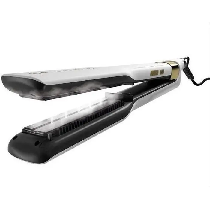 Bellissima Lisseur Vapeur Professionnel, πλάκα κεραμική + λάδι d'Argan - Steam Elixir ισιωτικό μαλλιών με ατμό + θήκη προστασίας - οθόνη Led 4 θερμοκρασιών - κατάλληλο για κάθε τύπο μαλλιών
