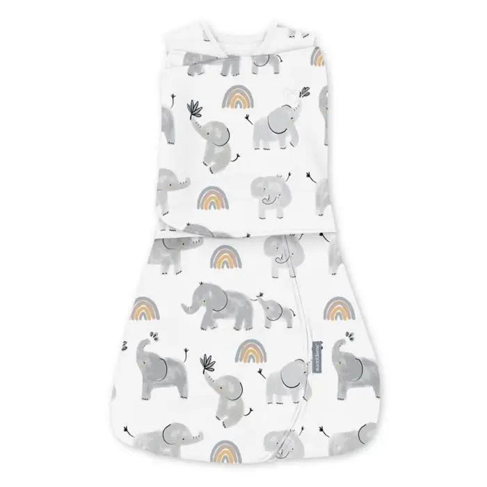 SwaddleMe Convertible Arms Free Φάσκιωμα - 3-6 Μηνών, 6-8kg, TOG 1.0, Χαρούμενος Ελέφαντας