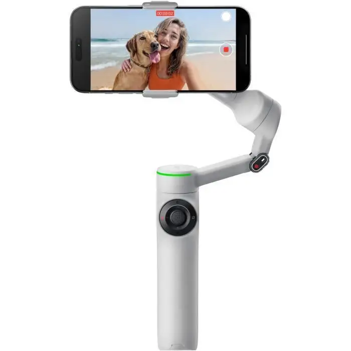 Insta360 Flow 2 Pro AI Gimbal για Τηλέφωνο - Γκρι, 360° Παρακολούθηση