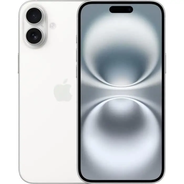 Apple iPhone 16 (128 Go) - Λευκό